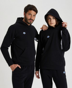Φούτερ Arena Icons Solid Κουκουλοφόρος ανδρικα μαυρα | 95977296
