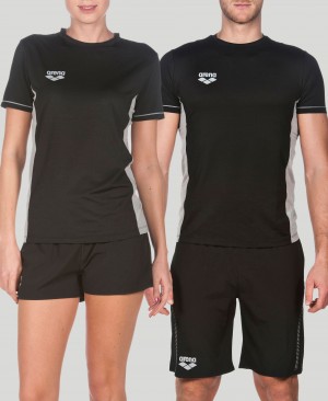 μπλουζακια Arena Team Line Tech κοντο Sleeve ανδρικα μαυρα | 98066965