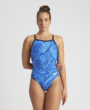 Μαγιό Arena Tropicals Light Drop Back γυναικεια μπλε | 66626079