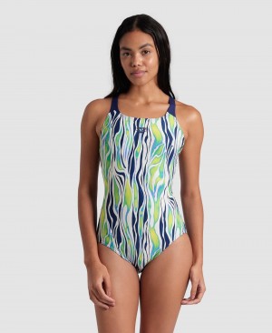 Μαγιό Arena Zebra Stripes Swim Pro Back Swimsuit γυναικεια Πολύχρωμο | 61588961